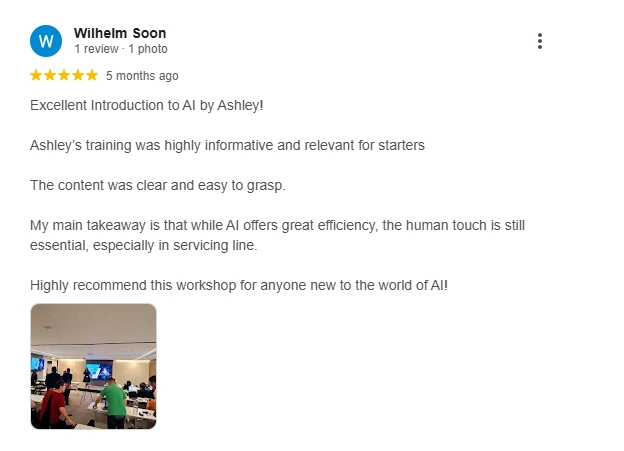 Client Review for Ashley Tan